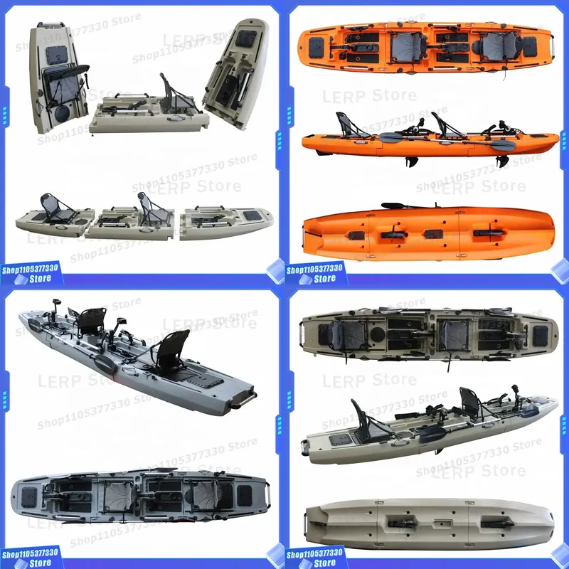 Fishing Kayak Sit In - 14,5FT Modüler Kayak Çift Kişilik Üstten