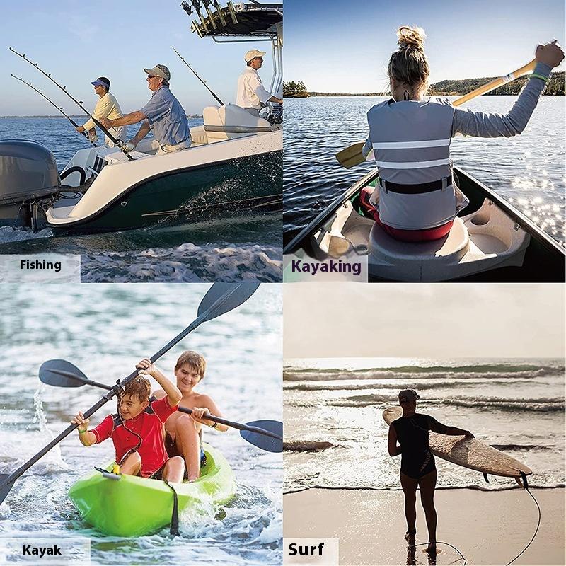 Fishing Kayak Paddle Leash - Ayarlanabilir elastik kayık çubuğu kordon kano