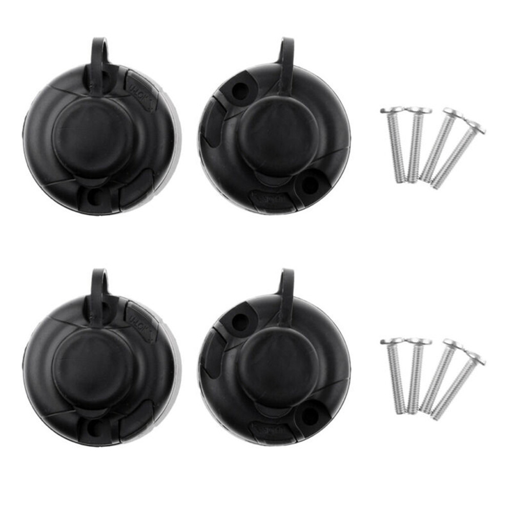 4 adet siyah ABS olta tutucu s - Fishing Kayak Rod Holder incelemesi ve fiyatı